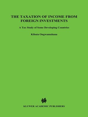 cover image of The Taxation of Income from Foreign Investments